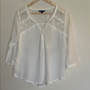 White Lacey Blouse